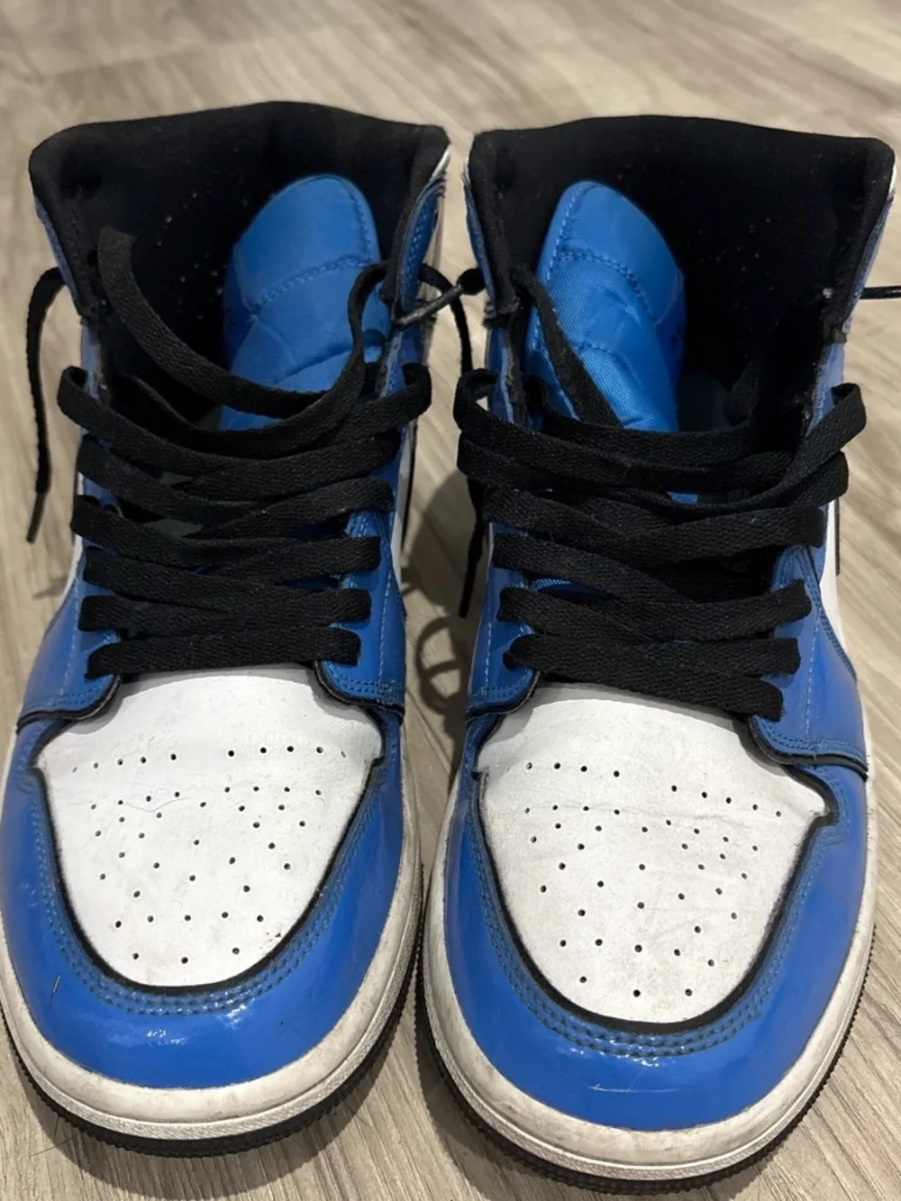 Jordan Kids Blue, White & Black High-Top Sneakers